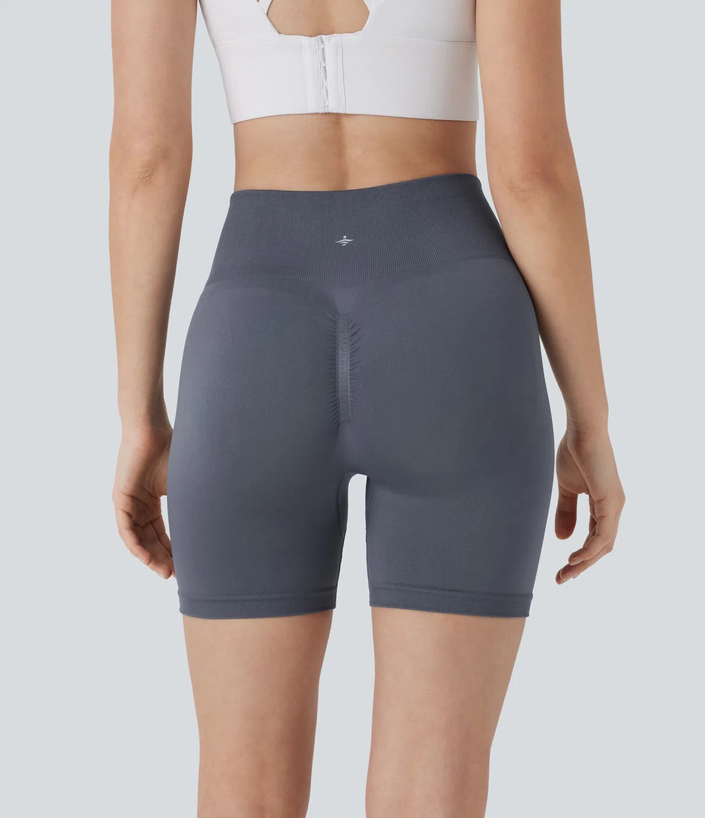 Seamless Flow High Waisted Scrunch Yoga Biker Shorts 5'' - PURE-YOGA