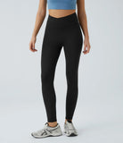 Softlyzero™ Crossover Color Block Leggings-UPF50+ - PURE-YOGA