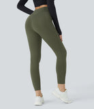 Softlyzero™ Plush Thermal High Waisted Crossover Side Pocket Yoga Leggings - PURE-YOGA