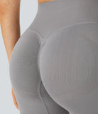 Seamless Flow High Waisted Running Biker Shorts - PURE-YOGA