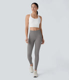 Seamless Flow High Waisted Tummy Control Butt Lifting 7/8 Yoga Leggings - PURE-YOGA