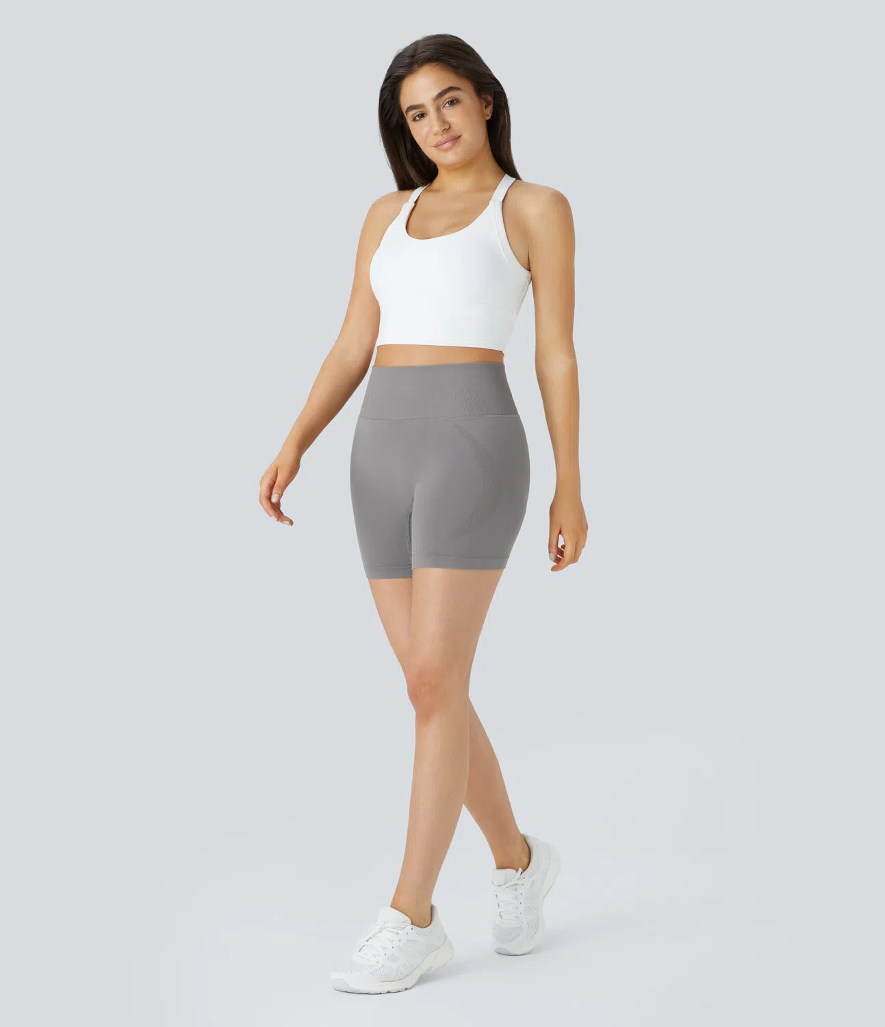 Seamless Flow High Waisted Running Biker Shorts - PURE-YOGA