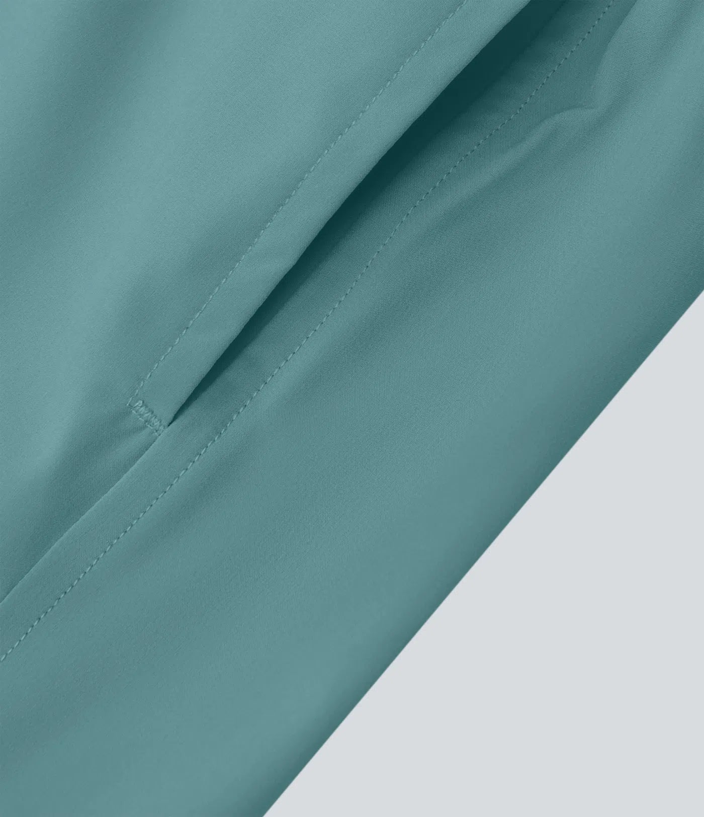 Breezeful™ High Waisted Crossover Side Pocket 2-in-1 Quick Dry Yoga Shorts 4" - PURE-YOGA
