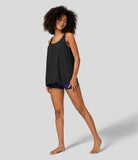 Sleeveless 2-in-1 Relax Yoga Sports Top - PURE-YOGA