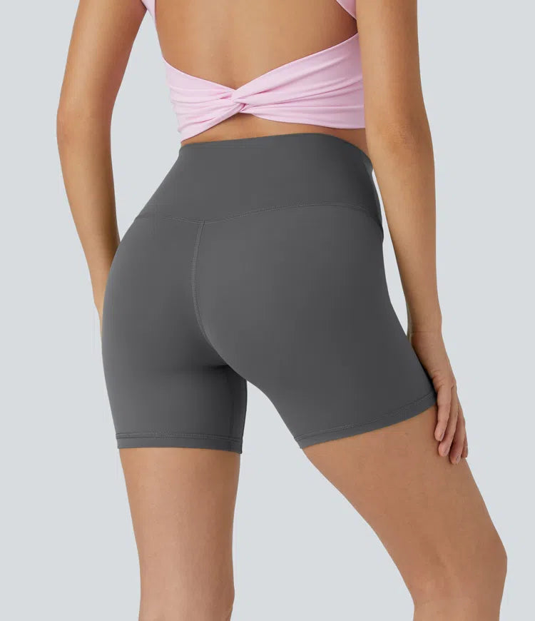 High Waisted Biker Shorts - PURE-YOGA