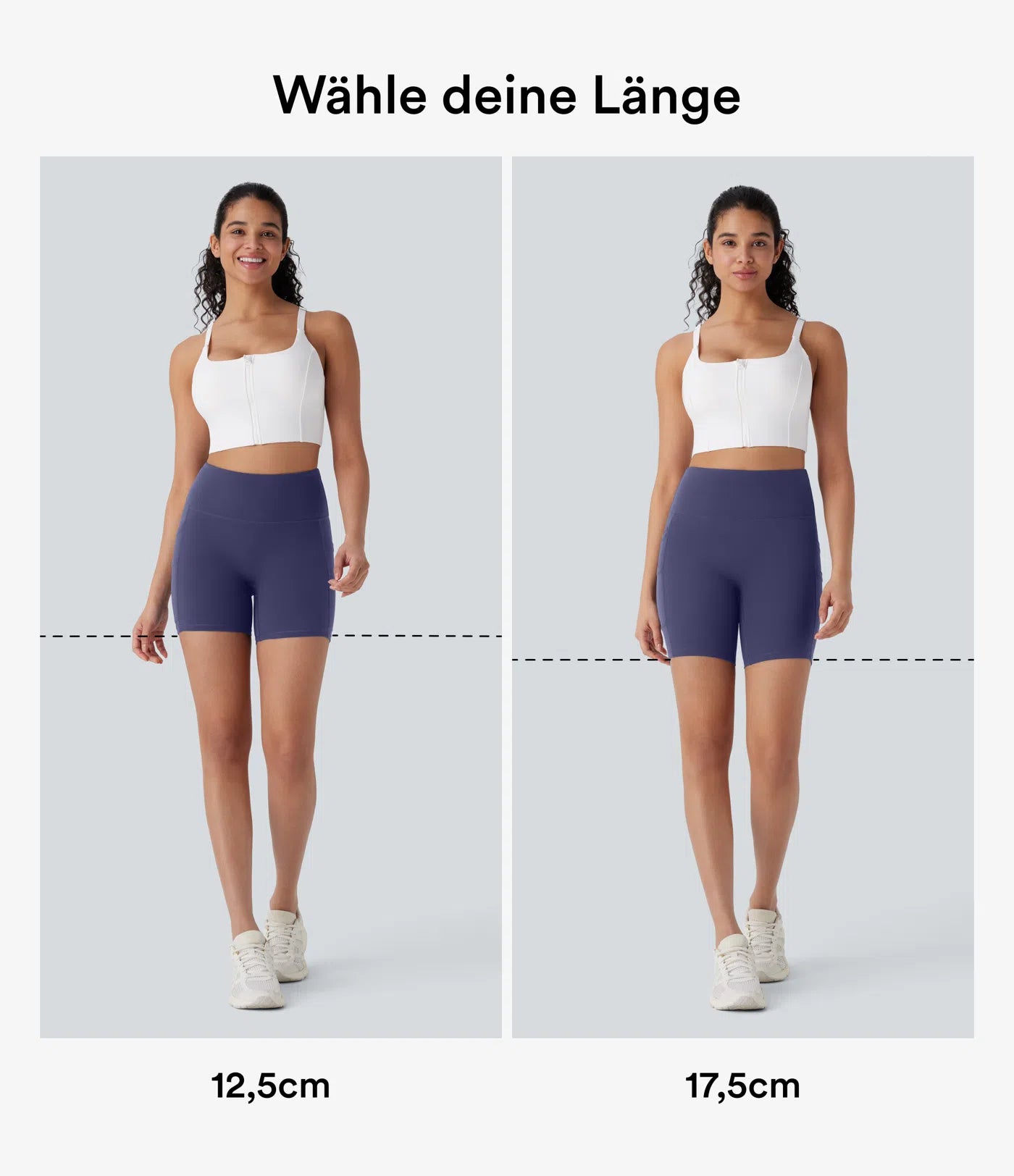 Softlyzero™ High Waisted Double Pockets Yoga Biker Shorts 7''-UPF50+ - PURE-YOGA