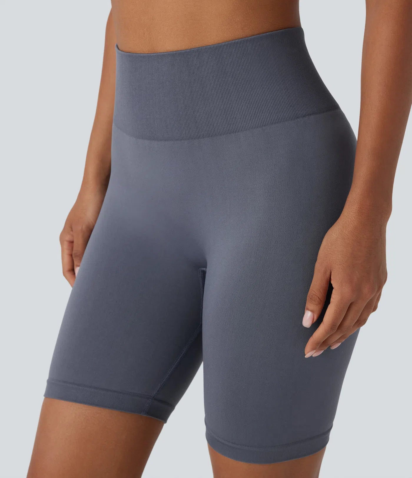Seamless Flow High Waisted Scrunch Yoga Biker Shorts 7'' - PURE-YOGA