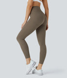 SoCinched High Waisted Butt Lifting Tummy Control Multiple Pockets 7/8 Workout UltraSculpt Leggings - PURE-YOGA