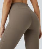 SoCinched High Waisted Butt Lifting Tummy Control Multiple Pockets 7/8 Workout UltraSculpt Leggings - PURE-YOGA