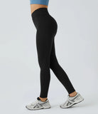 Softlyzero™ Crossover Color Block Leggings-UPF50+ - PURE-YOGA