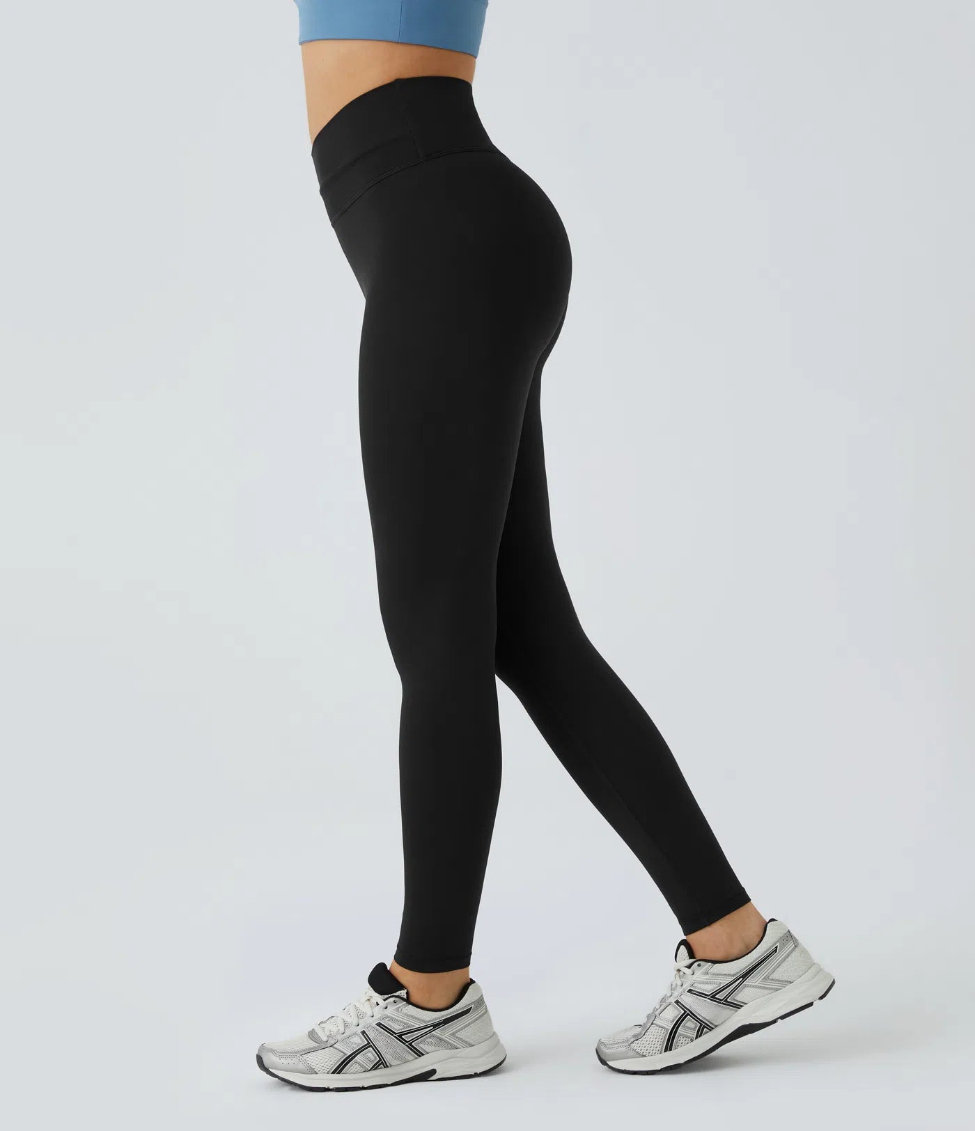 Softlyzero™ Crossover Color Block Leggings-UPF50+ - PURE-YOGA