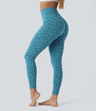 Seamless Flow High Waisted Leopard 7/8 Yoga Leggings - PURE-YOGA