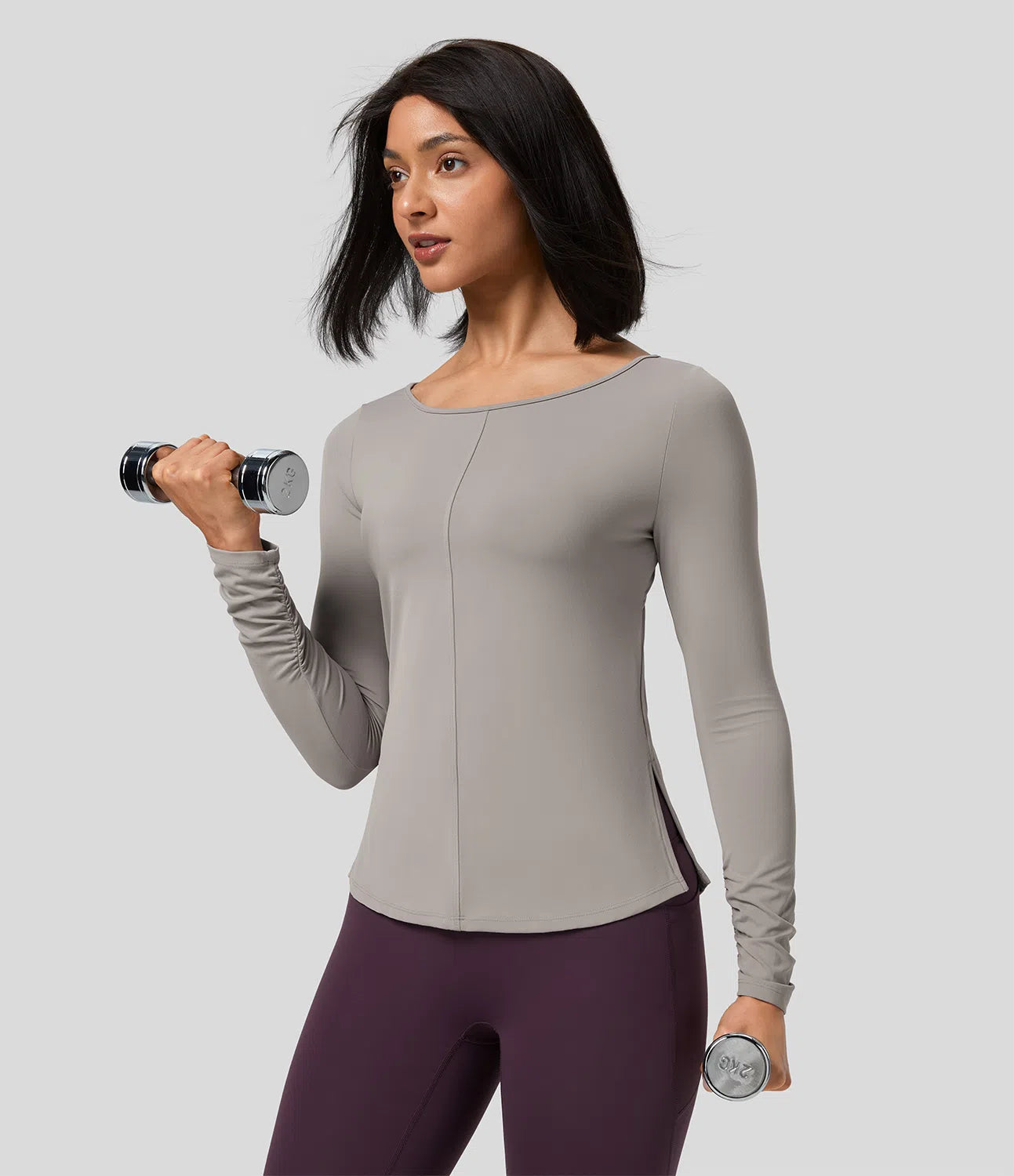 Softlyzero™ Backless Twisted Long Sleeve Split Yoga Sports Top - PURE-YOGA