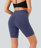 Softlyzero™ High Waisted Double Pockets Yoga Biker Shorts 7''-UPF50+ - PURE-YOGA