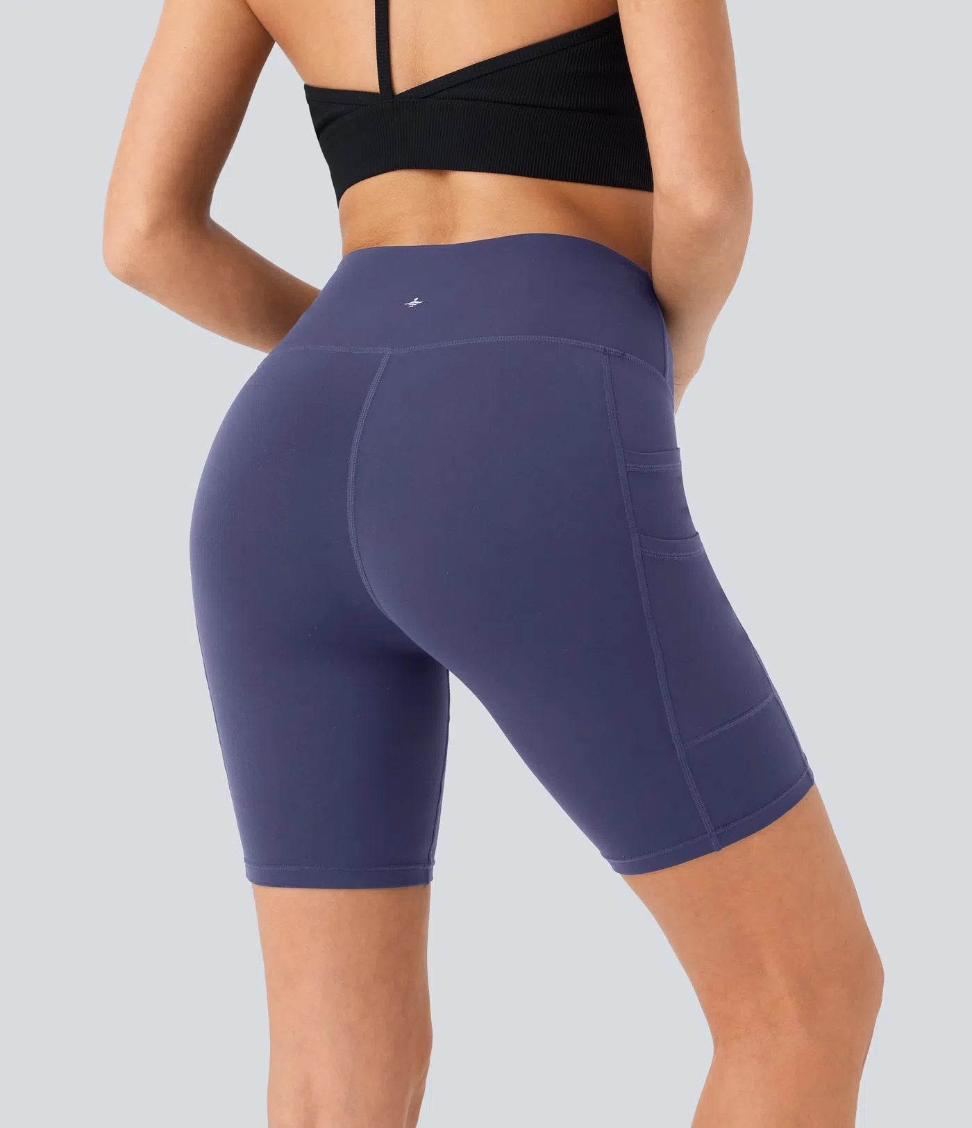 Softlyzero™ High Waisted Double Pockets Yoga Biker Shorts 7''-UPF50+ - PURE-YOGA