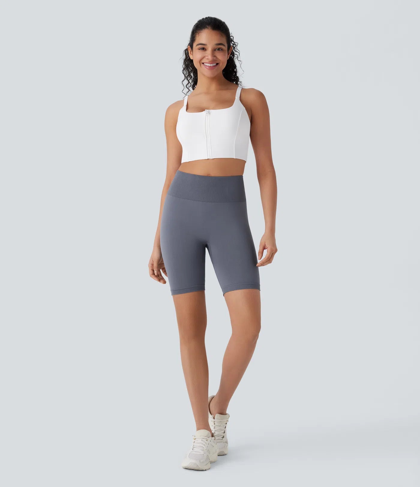 Seamless Flow High Waisted Scrunch Yoga Biker Shorts 7'' - PURE-YOGA