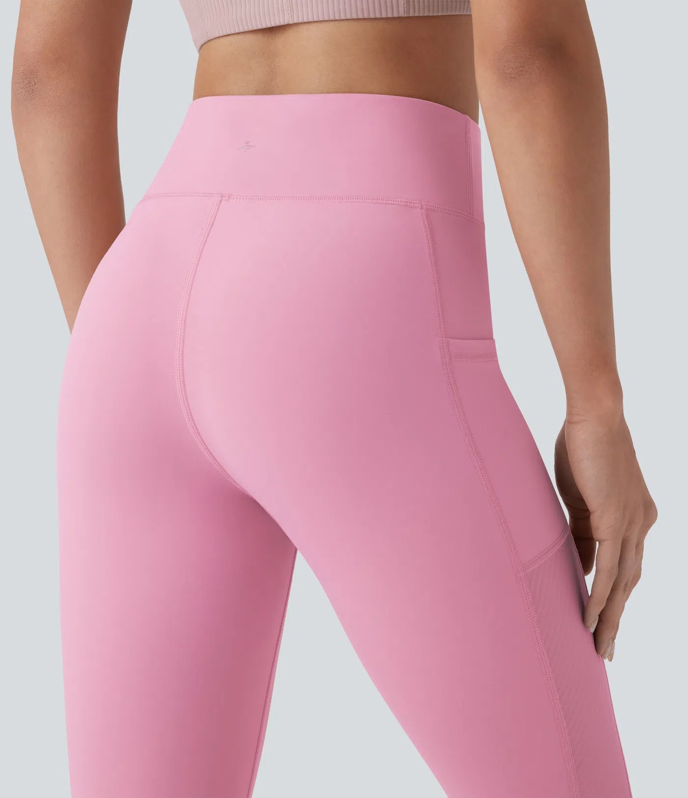 Softlyzero™ Plush High Waisted Side Pocket Contrast Mesh 7/8 Yoga Leggings - PURE-YOGA