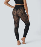 Seamless Flow High Waisted Cut Out Casual 7/8 Leggings - PURE-YOGA
