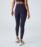 SpeedWave™ High Waisted Side Pocket Quick Dry 7/8 Running Leggings - PURE-YOGA