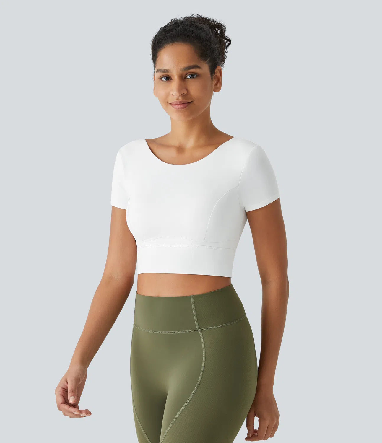 SpeedWave™ Crisscross Backless Cropped Skinny Quick Dry Tennis Sports Top - PURE-YOGA