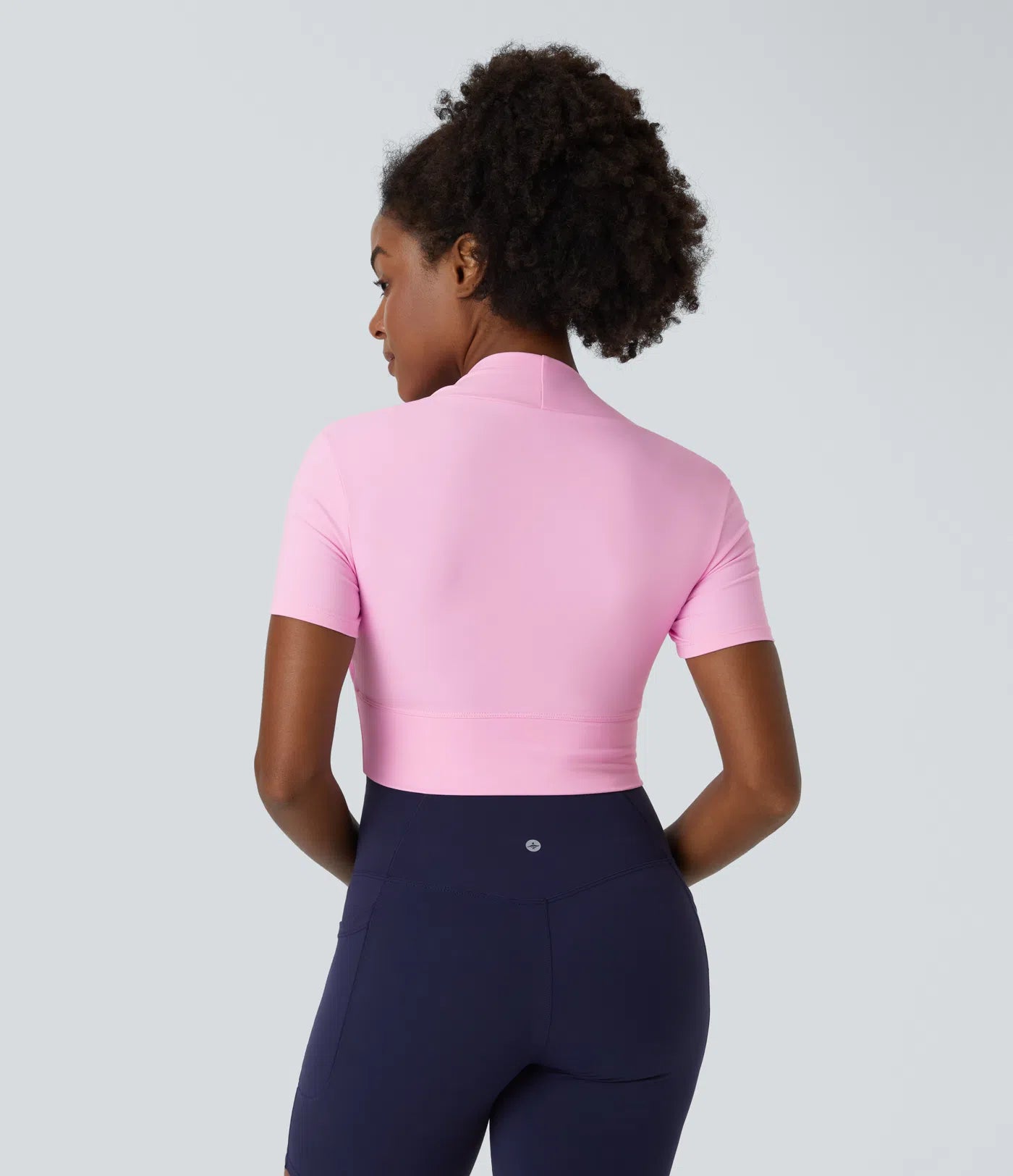 Softlyzero™ Plush Short Sleeve 2-in-1 Cropped Yoga Sports Top - PURE-YOGA