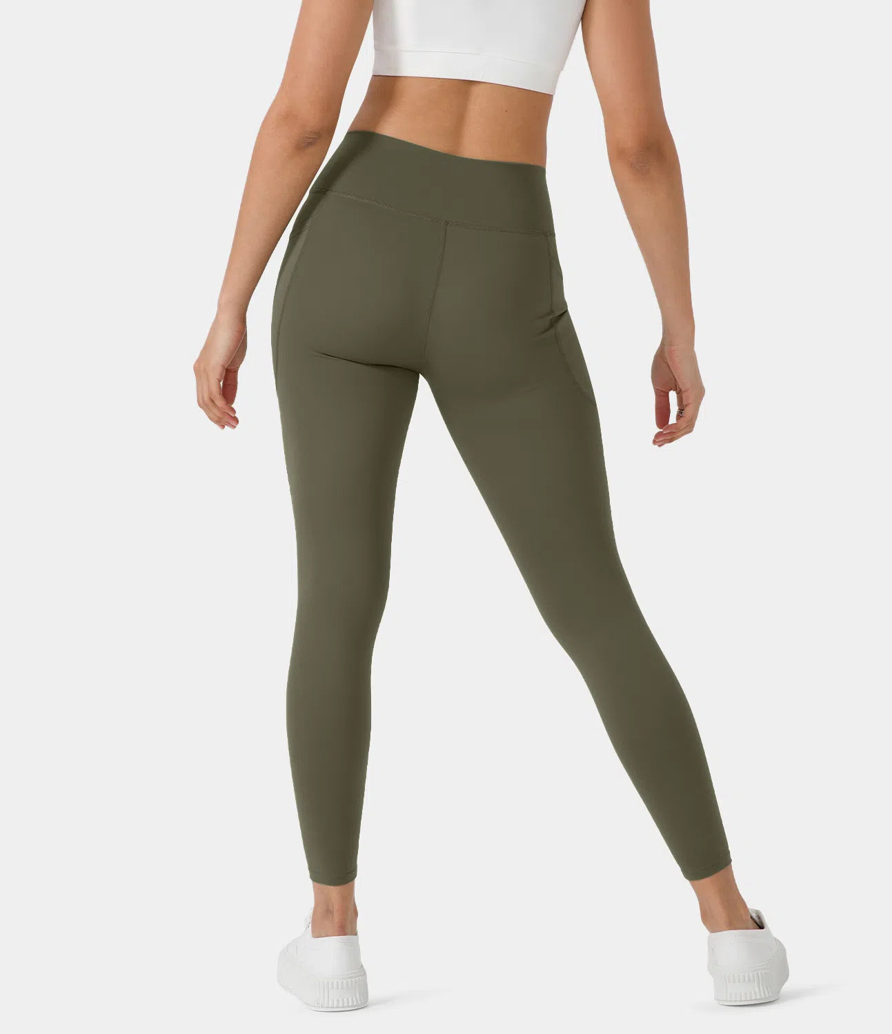 Softlyzero™ High Waisted Deep Side Pocket Yoga Leggings-UPF50+ - PURE-YOGA
