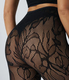 Seamless Flow High Waisted Cut Out Casual 7/8 Leggings - PURE-YOGA