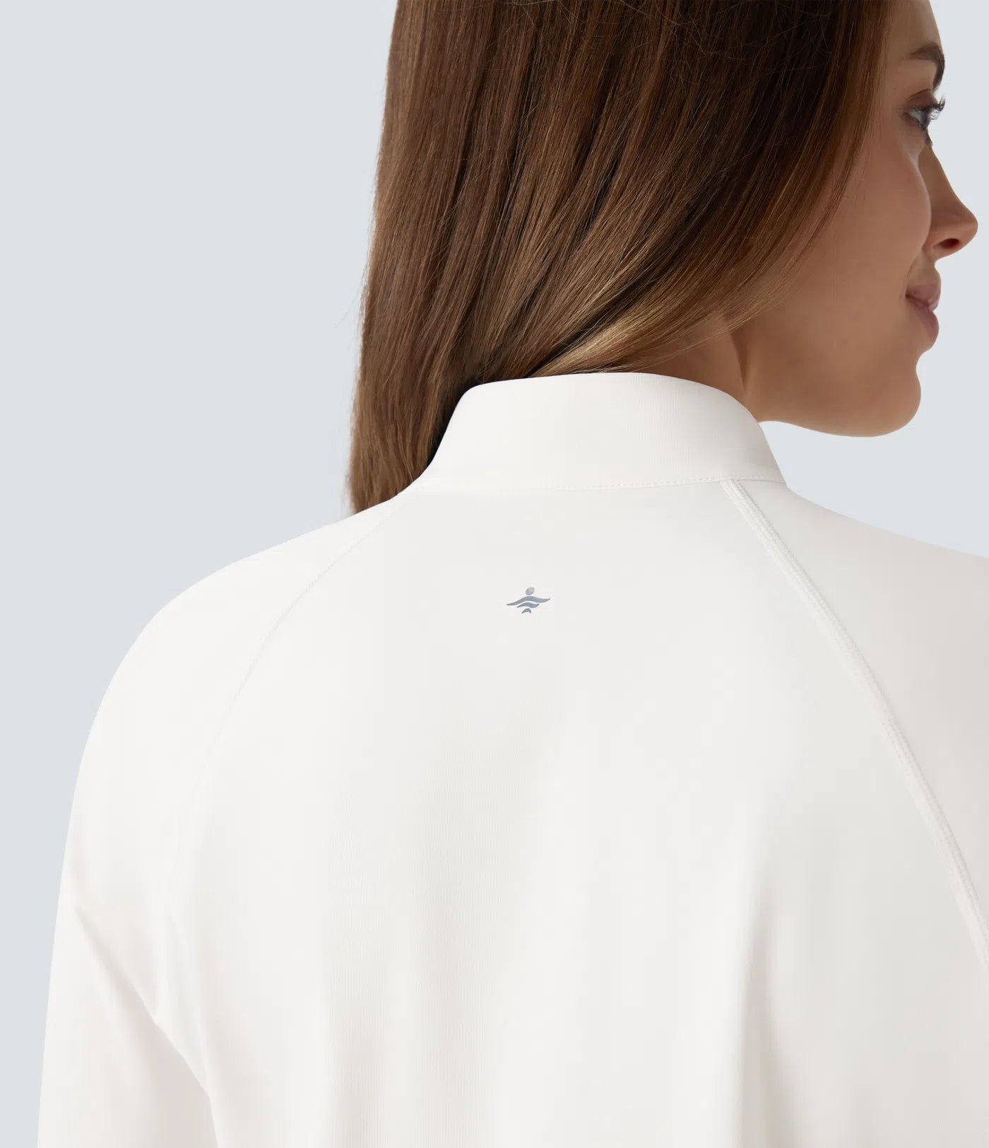 Softlyzero™ QuickDry Stand Collar Zipper Perforated Split High Low Tennis Sports Top - PURE-YOGA