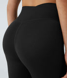 Softlyzero™ Crossover Color Block Leggings-UPF50+ - PURE-YOGA