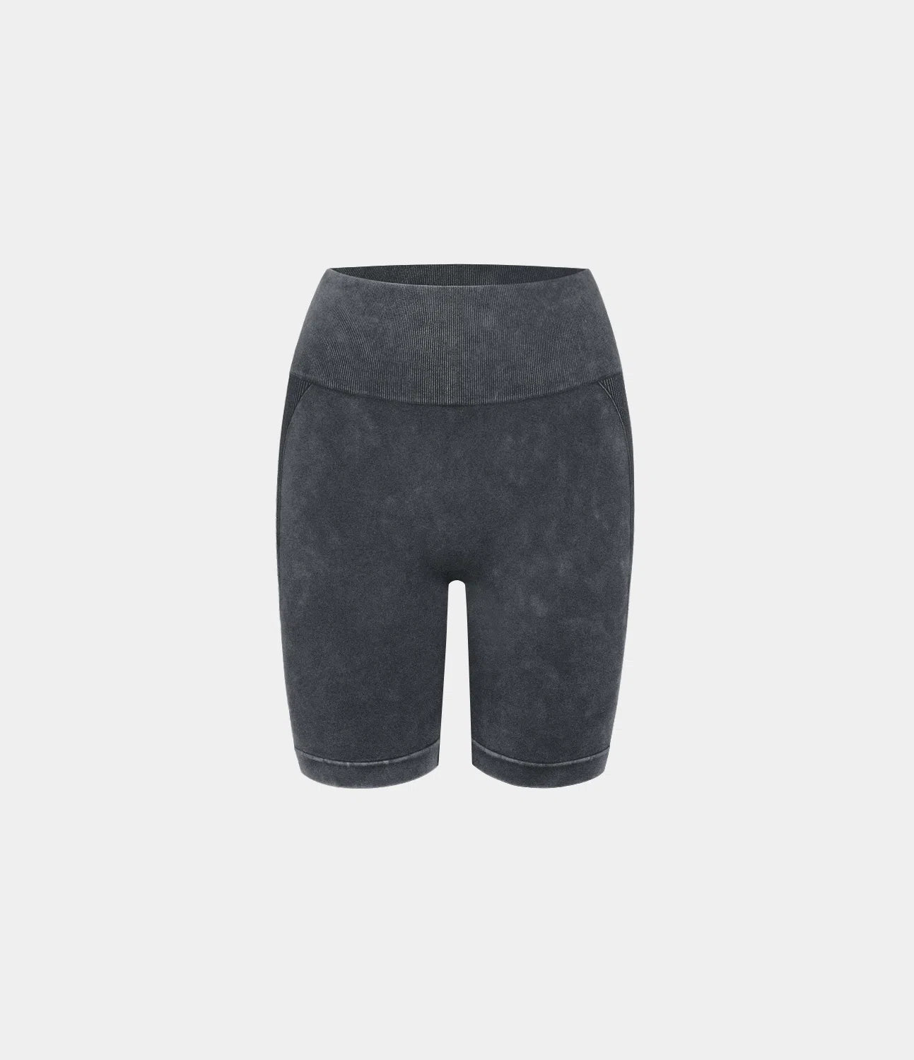 Seamless Flow High Waisted Ruched Workout Biker Shorts 6" - PURE-YOGA