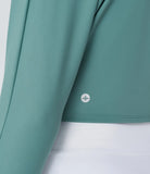 Softlyzero™ Airy Cut Out Thumb Hole Tie Front Cool Touch Yoga Sports Top-UPF50+ - PURE-YOGA