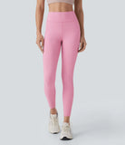 Softlyzero™ Plush High Waisted Side Pocket Contrast Mesh 7/8 Yoga Leggings - PURE-YOGA