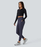 Softlyzero™ Plush Thermal High Waisted Tummy Control Side Pocket Workout Leggings - PURE-YOGA