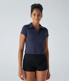 Softlyzero™ Polo Collar V Neck Short Sleeve Golf Sports Top-UPF50+ - PURE-YOGA
