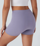 Pure-Yoga UltraSculpt™ Mid Rise Yoga Leak Protection Biker Shorts 4'' - PURE-YOGA