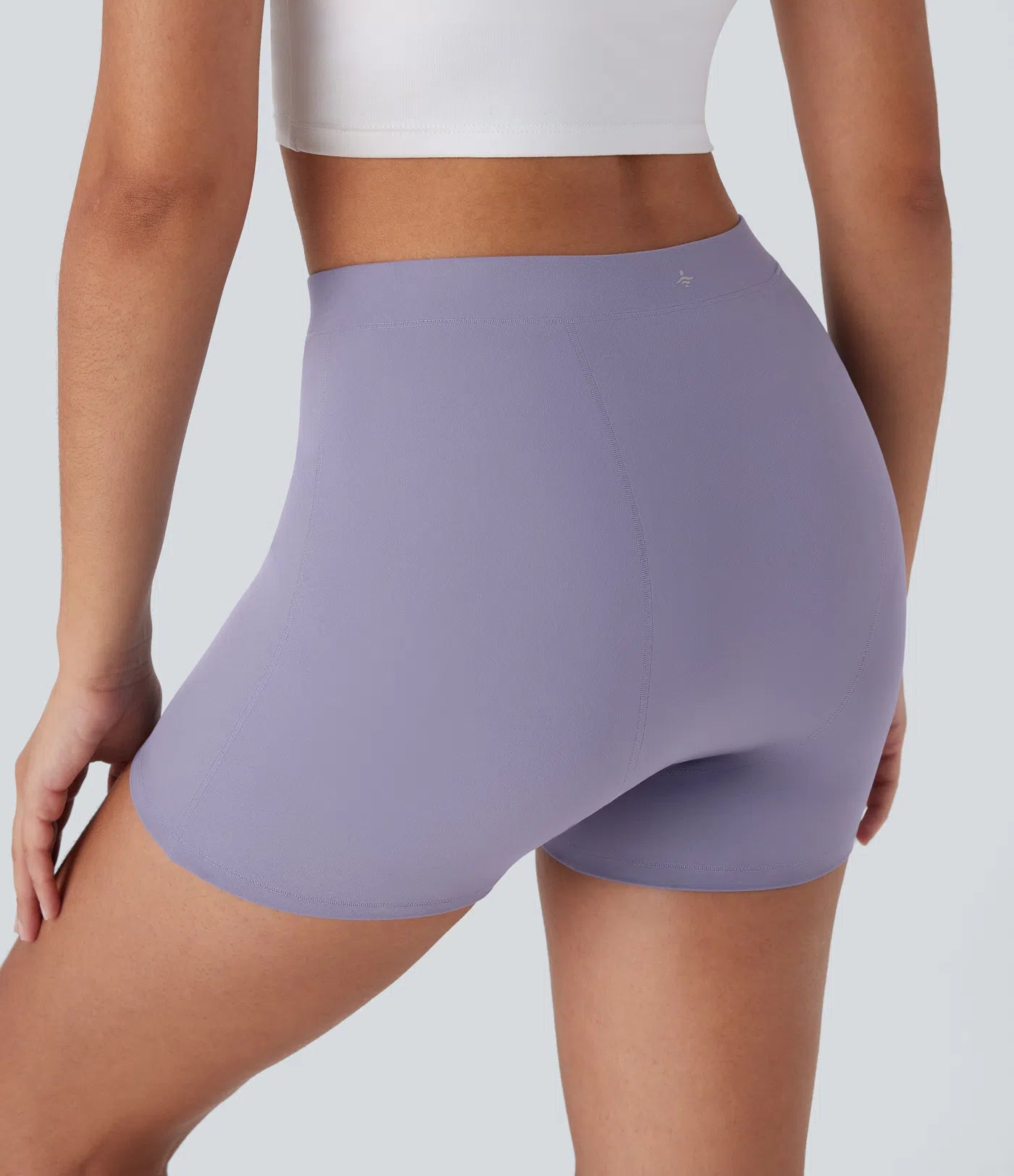 Pure-Yoga UltraSculpt™ Mid Rise Yoga Leak Protection Biker Shorts 4'' - PURE-YOGA