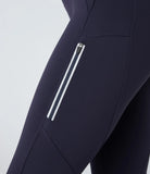 SpeedWave™ High Waisted Reflective Line Zipper Pocket Quick Dry 7/8 Workout Leggings - PURE-YOGA