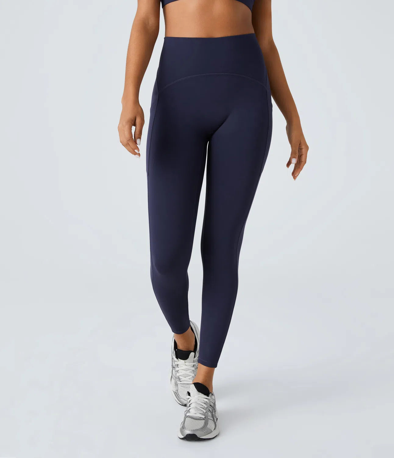 SpeedWave™ High Waisted Side Pocket Quick Dry 7/8 Running Leggings - PURE-YOGA