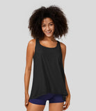 Sleeveless 2-in-1 Relax Yoga Sports Top - PURE-YOGA