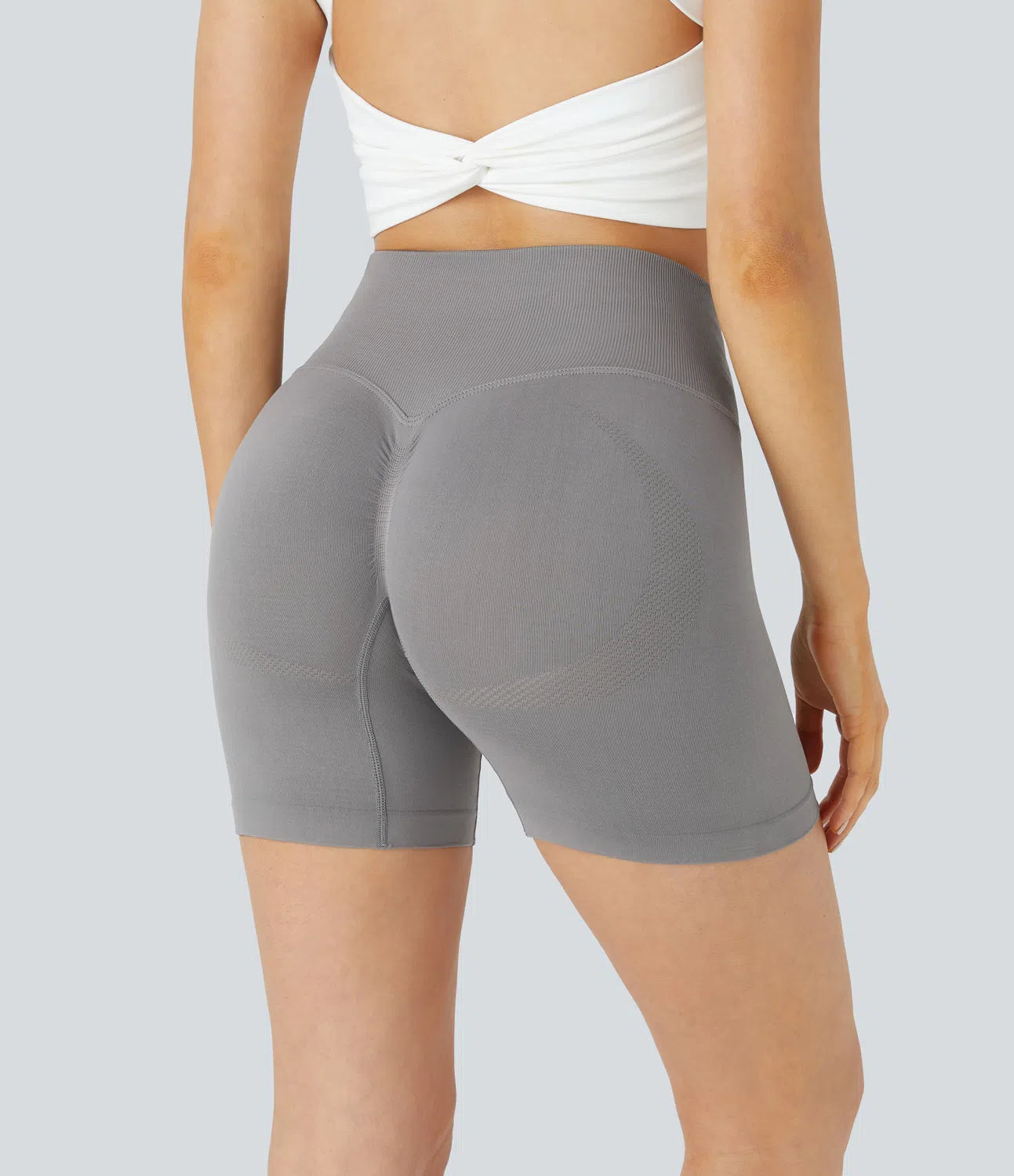 Seamless Flow High Waisted Running Biker Shorts - PURE-YOGA