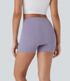 Pure-Yoga UltraSculpt™ Mid Rise Yoga Leak Protection Biker Shorts 4'' - PURE-YOGA