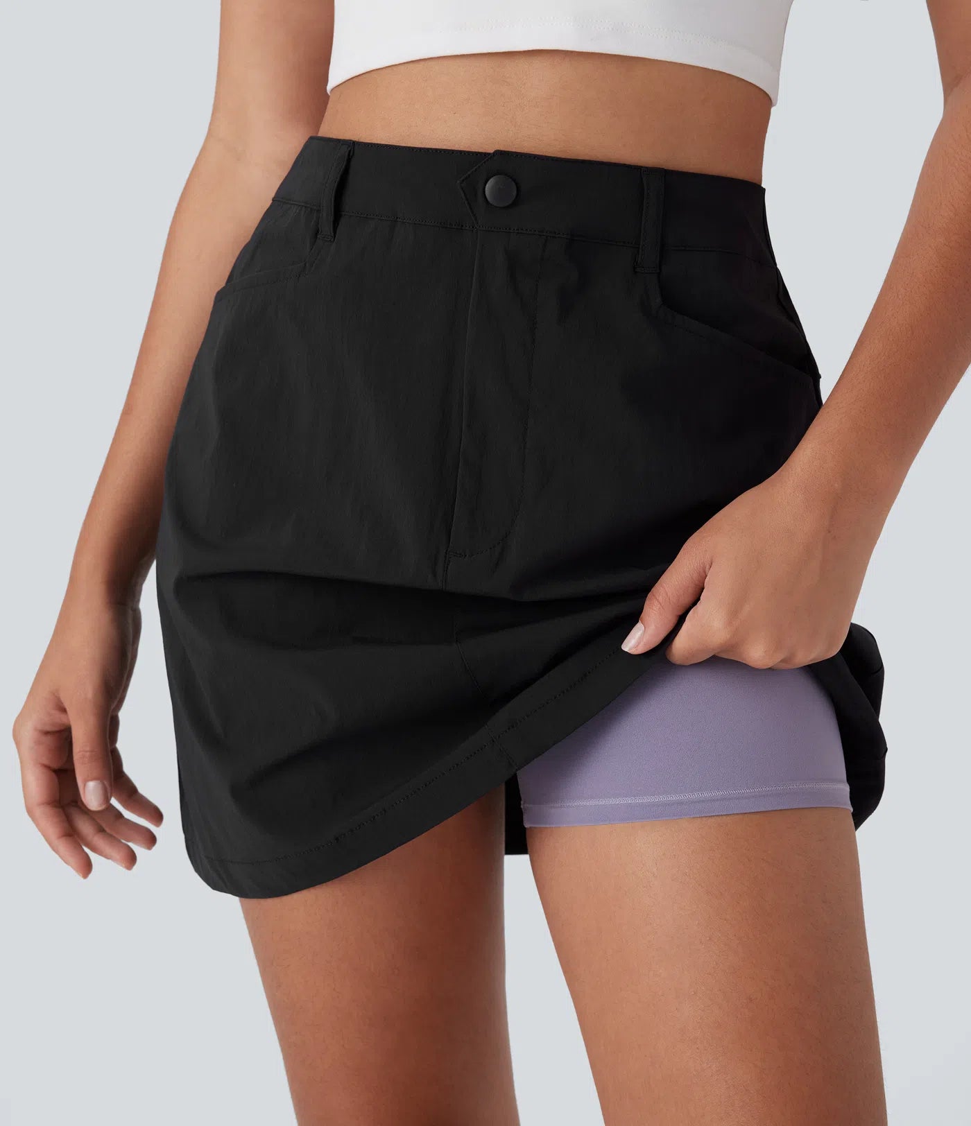 Pure-Yoga UltraSculpt™ Mid Rise Yoga Leak Protection Biker Shorts 4'' - PURE-YOGA