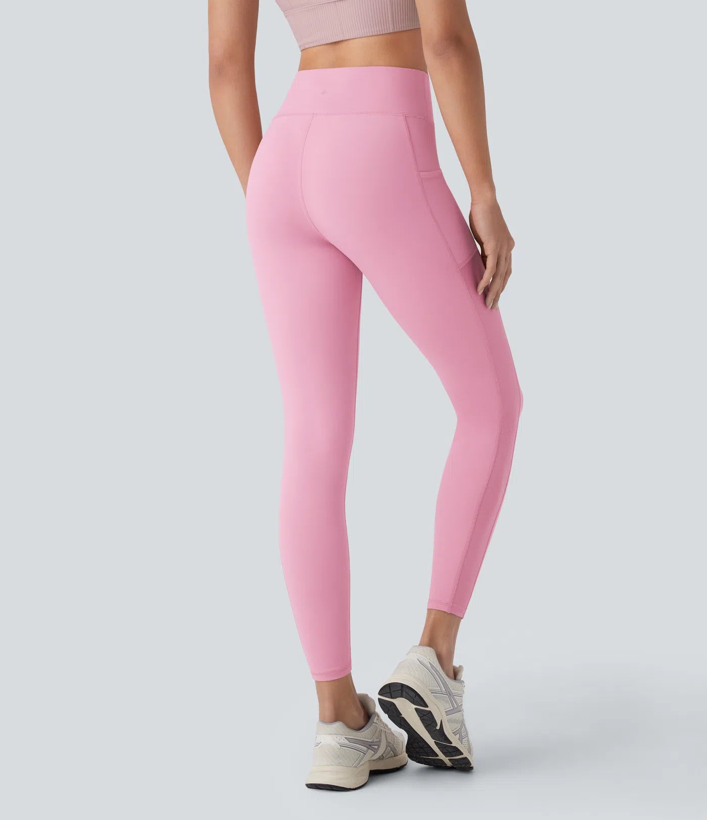 Softlyzero™ Plush High Waisted Side Pocket Contrast Mesh 7/8 Yoga Leggings - PURE-YOGA