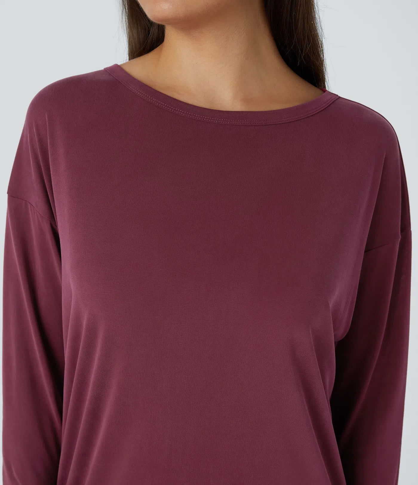Cut Out 3/4 Sleeve Yoga Sports Top - PURE-YOGA