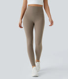 High Waisted Side Pocket Shaping Training Capri Leggings - PURE-YOGA
