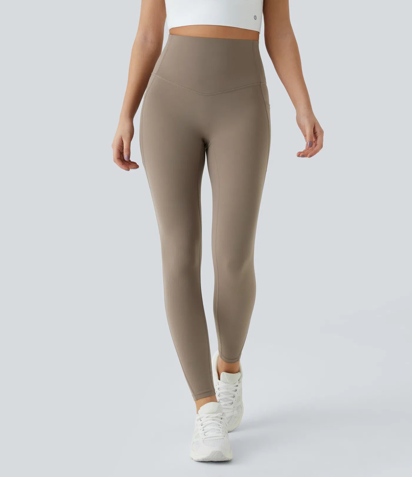 High Waisted Side Pocket Shaping Training Capri Leggings - PURE-YOGA