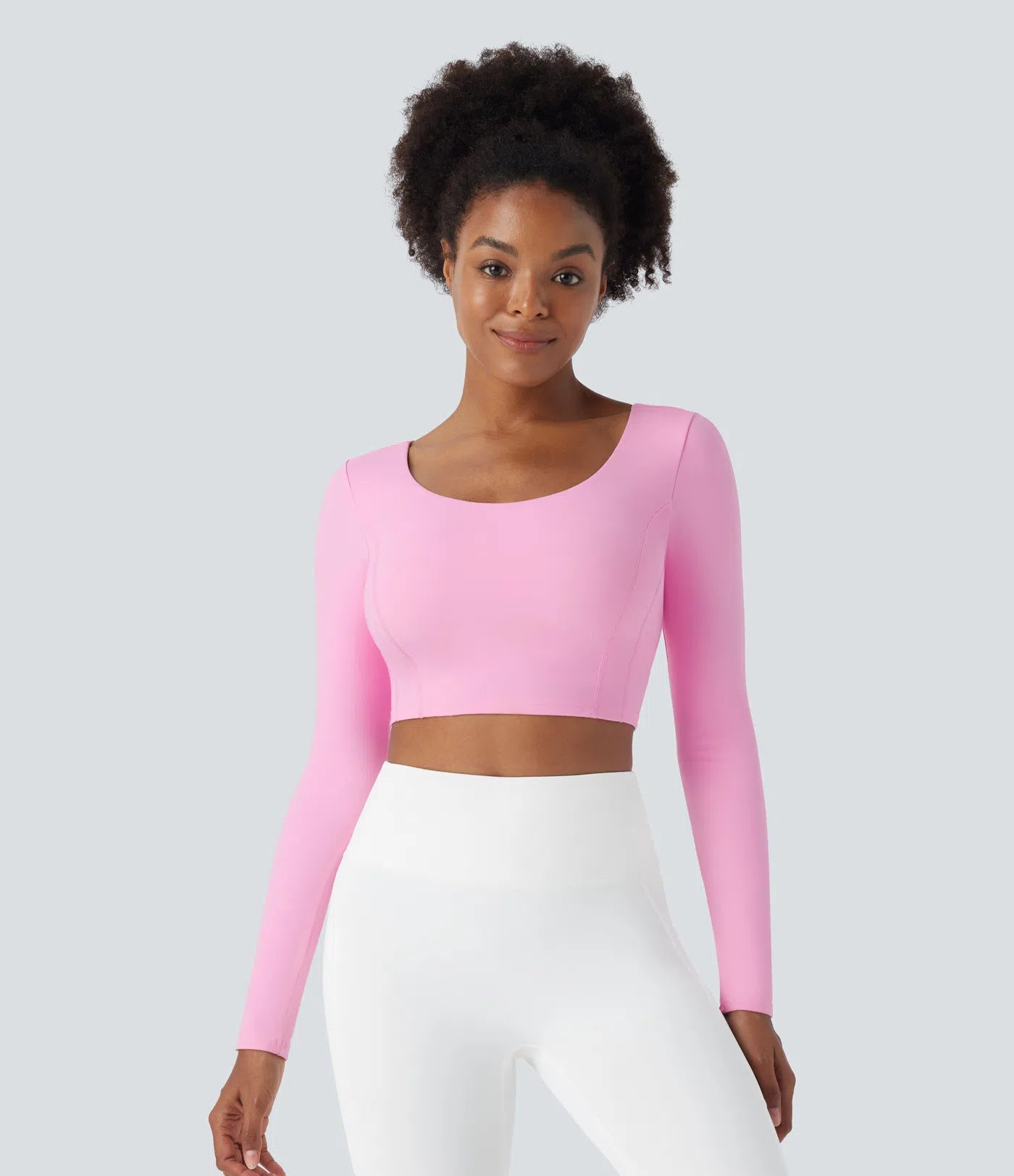 Softlyzero™ Plush Long Sleeve Adjustable Buckle Cropped Yoga Sports Top - PURE-YOGA
