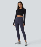 Softlyzero™ Plush Thermal High Waisted Tummy Control Side Pocket Workout Leggings - PURE-YOGA